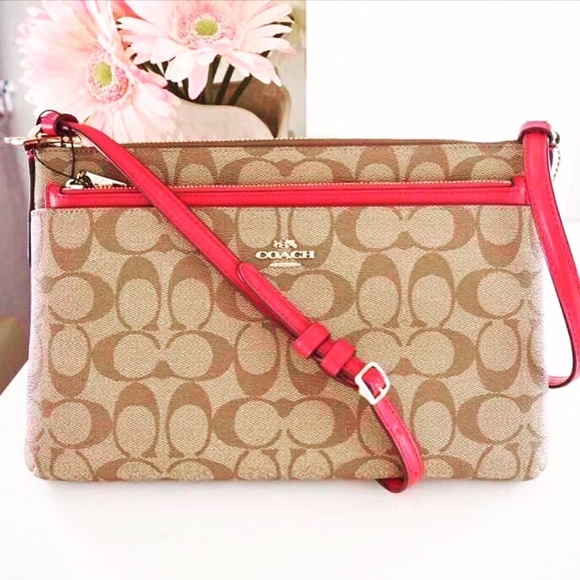 Coach Handbags - ⚡️🆕 Coach East/West Crossbody Pop Out Pink Pouch